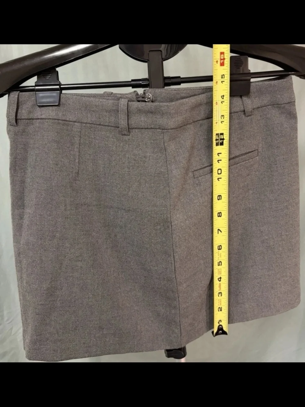 H&M Mini Skirt in Heathered Brown-Gray